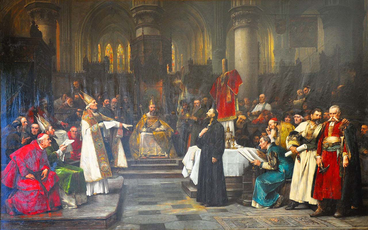 Master Jan Hus in front of the Kostnickym Council